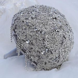 Wedding Flowers Luxury Vintage Bouquets High Quality Rhinestone Crystal Bridal Accessories Ramo De Novia