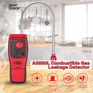 Detektor Ny smart sensor AS8800L BOBUSTIBLE GAS DETECTOR Brandfarlig naturgasläckage Tester Tool Metan Gas Läckedetektor Analysator