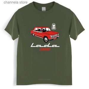 Men's T-Shirts Homme t shirt summer men t-shirt Lada 1200 Soviet Union Car Ussr Cccp Kopeyka Vaz-2101 brand top tees unisex teeshirt T240227