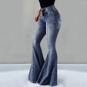 Jeans femminile femminile retrò vano magro maschile pantaloni di denim gamba larga y2k pantalone di bagliori strappati francesi de mujer