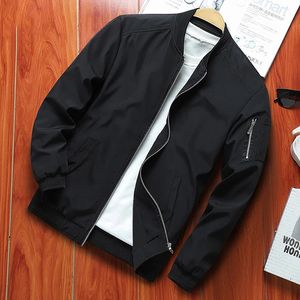 M4XL Mens Jacket Autumn Thin Long Sleeve Baseball Uniform Windproof Cycling Jacket Solid Zipper Casual Jacket 240220