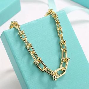 عالي الجودة على شكل حدوة حصان على شكل حدوة حصان على شكل حرف U قلادة فاخرة U Diamond Necklace Necklace Designer Tennis Jewelery Woman 18k Gold Silver Men Party Mealit