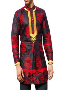 Men039s Tshirts Male Robe Africain Dress Shirts Men Africa Choushing Fashion Dashikiアフリカンドレス