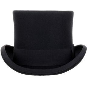 Cappello a cilindro in lana 100 alto 135 cm Foderato in raso Presidente Party Men039s Feltro Derby Cappello nero Donna Uomo Fedora60241961177957