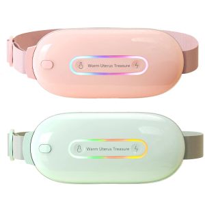 Relaxation Warm Uterus Massager Relieve Menstrual Pain Waist Acupoints Vibrating Heating Pad Belly Wrap Belt Women Warm Palace Belt