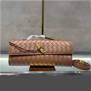 Luxury Evening Clutch Women Designer axelväskor Andiamo Purse Woven Handbag Crossbody väska middag med stor kapacitet 240215