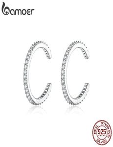 925 Sterling Silver Ear Cuff för kvinnor utan piercingörhängen smycken öronkuff verkliga silver mode smycken sce842 2105129192500
