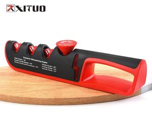 Xituo New 4IN1ナイフシャープナークイックシャープニングストーン調整可能なナイフシャープナイフスティックシャープな包丁とはさみ3902150