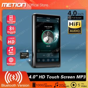 Players 2022 NEW Bluetooth MP3 MP4 Player 4.0 "Touch Full Screen Builtin16GB Music Player FM/ recorder/ Video Media player for students