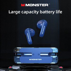 Носки Monster, оригинальные игровые наушники Xkt08, беспроводные Bluetooth-наушники 5,3 с низкой задержкой и шумоподавлением, новая гарнитура