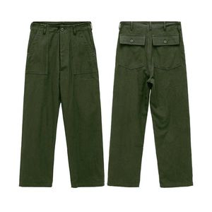 Mäns byxor Saucezhan Og107 Utility Tatigue Pants Militära byxor Klassiska lastbyxor O Mäns Baker Pants Satin Cotton rak Fitl231212