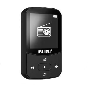 Player RUIZU X52 Sport Bluetooth MP3 Player Mini Clip Music Player Support TF Card with FM Radio,Recording,EBook,Video,Pedometer
