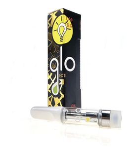 100% Original Glo Extracts Vape Carts Packaging Newest Atomizers 0.8ml 1.0ml Ceramic Coil Empty Cartridges Multiple Strains with New Design vape pen