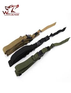 Tactical 3 Point Rifle Sling Adjustable Durable Hunting Nylon Bungee Sling Swivels Three Point Gun Strap3212922