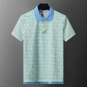 camisa polo masculina designer polos camisas para homem moda foco bordado cobra liga pequenas abelhas impressão padrão roupas roupas tee preto e branco mens camiseta # 053