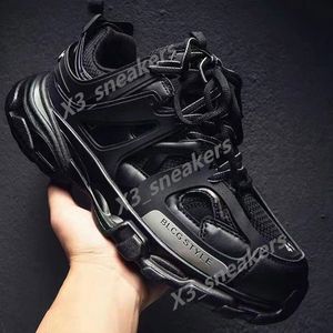 2024 Luxury designer track and field 3.0 sneakers man platform casual shoes white black net nylon printed leather sports shoes triple s belts 36-45 K8