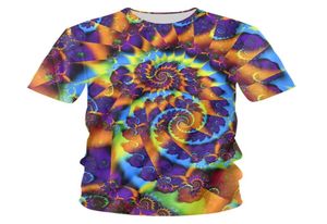 MEN039S Tshirts T Shirt Erkek Kadın 3D Baskılı Renkli Trippy Üst Moda Kıyafetleri Hip Hop Elephant Tees7130892