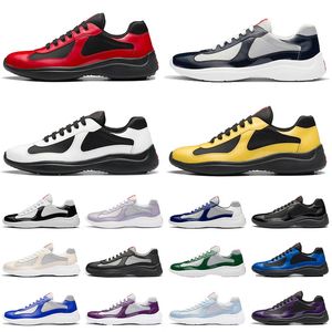 Designer Uomo Americas Cup Scarpe casual Scarpe da ginnastica piatte in pelle Low Top Catwalk Star Donna Uomo Mesh America Scarpe da ginnastica in morbido tessuto di gomma taglia 38-46