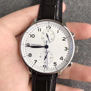 41mm Chrono Chronograph 7750 Movement Automatic Men Watch Sapphire Wristwatch Mens Watches Rostfritt Steel 371446 Top Quality2763