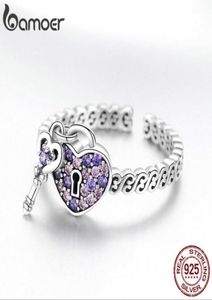 Whole Key Adjustable Finger Rings Purple Crystal Romantic Beauty Girl Women Wedding Anniversary Party Birthday Gift Jewelry6824180