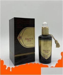 Frasco de perfume pers para homens mulheres halfeti cedro pesado por edp 100ml charme senhora eau de parfum fragrâncias agradáveis duradouras naturais s8904103