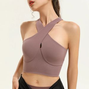 Abiti incrociati bellissimi donne da donna Yoga Bra Gym imboding Sports Bras ad alto impatto Supporto FIESS Yoga BRA ALLEVITÀ ATLETIC