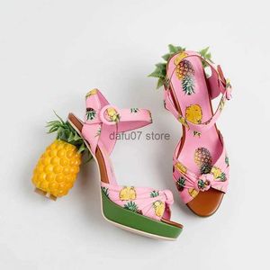 Dress Shoes MEZEREON Sandals Womens Shoes 12 CM High Heel Pumps Bohemia Sandals Summer Buckle Strap Platform Sandals Sandalia FemininaH24228