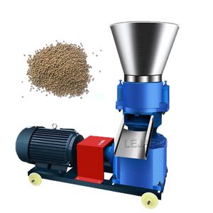 Pelletsproduktionsmaskin kvarn foder granulator kommersiell pellet press djur foder mat pellet gör maskin