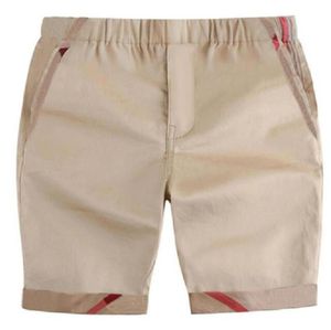 Barn pojkar shorts byxor sommar mode baby pojke pläd elastisk ren bomull barn mjuk outfit kläder254s5794625