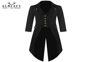 Plus Size 5XL Giacca medievale da uomo Costume da pirata Frac rinascimentale Steampunk gotico vichingo vittoriano Tuxedo Frock Coats4673214