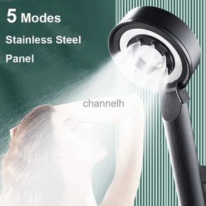 Bathroom Shower Heads Pressurized 5 Adjustment Modes Handheld Showerhead Universal Adaptation head accessories YQ240228