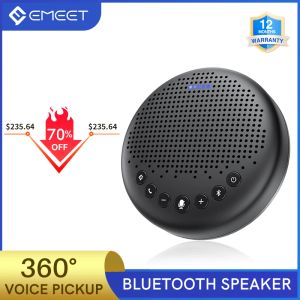 Динамики Bluetooth-спикерфон для конференц-связи EMEET Luna с USB-ключом USB-спикерфон для домашнего офиса Перехват голоса на 360° для 8 человек