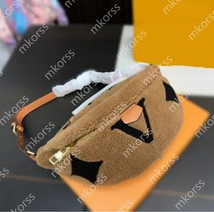 Borse a tracolla 10A Donna Inverno Teddy Marsupio Moda Uomo Borsa a tracolla Borsa a tracolla fuzzy Borse a tracolla soffici Borse di design di lusso Fannypack