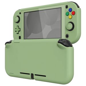 Przypadki Playvital Protective Case Cover dla Nintendo Switch Lite, Hard Shell With Screen Protector Thumb Chwyt Matcha Green