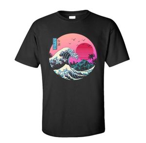 Vaporwave Graphic Tshirt Men Basic Tshirts O Neck Short Sleeve Cotton The Great Retro Tops T Shirt 80s Tshirts Japan6904777