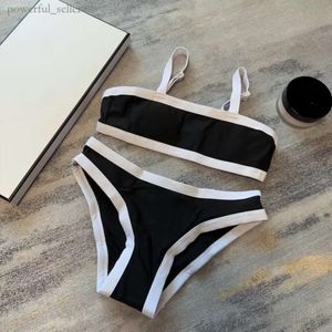 Kadın mayo moda mektubu baskı bikini kısa set moda sutyen plaj partisi seksi push up bandaj mayo yüzmek cc 946