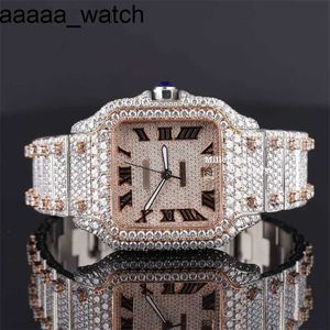 Diamonds Watch wysokiej jakości carters zapewniał moissanite mrożony z luksusowymi męskymi mężecami nowoczesnymi stylami przez indyjskie exportersiskl