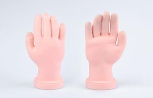 1 pz pratica di gomma falso mano stampo flessibile morbido flessione manichino modello per la formazione unghie punta salone manicure fai da te strumenti1311067