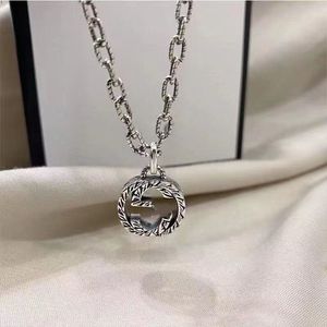 Designer 925 sterling silver Key Elf Necklace Men Women Pendant Necklaces Fashion Chains Square Skull Pendants Necklaces Silver Gold Color Jewerlry Accessories