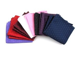 Men039S näsduk Handy Pocket Square Pocket Handdukar Dot Strip Accessories Tryckt handdukhandduk Handduk 10pcs1292979