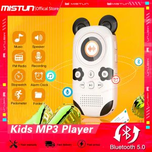 Players Child Music Mp3 Player Bluetooth 5.0 Portable Cartoon Walkman With Speaker/FM/Recorde/Alarm Clock/Stopwatch Support upp till 64 GB