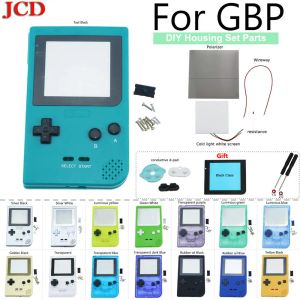 Przypadki JCD DIY Pełna okładka obudowa wymiana Shell dla kieszonkowej konsoli gry Gameboy dla obudowy GBP z przyciskami Zestaw Kit Class Lens