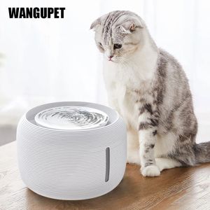 Matare 2.5l kattvatten fontän automatiska filterkatter hundar tyst dricksmätare husdjur cirkulation avkänning vatten dispenser USB drivs