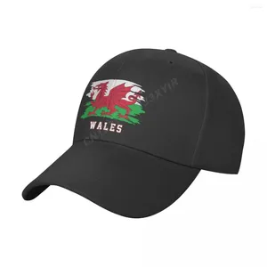 Ballkappen, Baseballkappe, Wales-Flagge, coole walisische Fans, wilder Sonnenschutz, verstellbar, für den Außenbereich, für Männer und Frauen