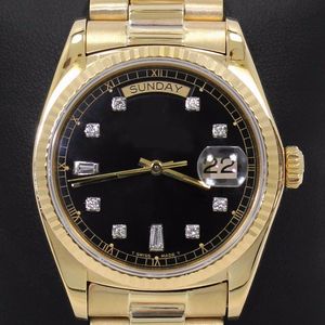 DJ Factory High Quality 36m Day-Date 118238 18K Yellow Gold Factory Diamond Jubilee Dial BOX Asia 3235 Automatic Inlaid With Silver Diamonds Mens Men's Watch