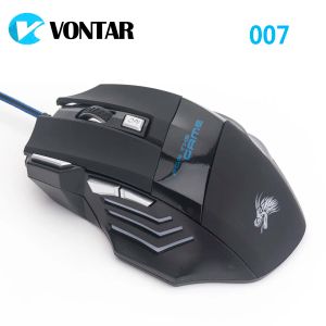 Mäuse Professionelle VONTAR 5500 DPI Gaming Maus 7 Tasten LED Optische USB Wired Mäuse für Pro Gamer Computer Besser als X7 maus