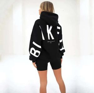 Kvinnliga män hoodies tjej tröjor avslappnade brev tryck mode långärmad lös y2k streetwear höst vinter dam tröjor minoritet enkelhet2024