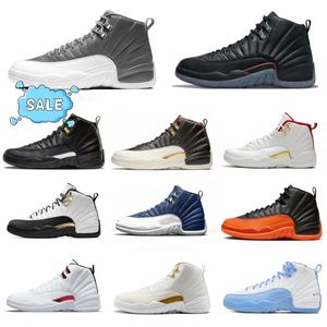 Trainers 12 12s Brilliant Orange Basketball Shoes Jumpmans Mens Black University Gold Cherry Twist Gamma Blue Taxi Fiba PlayoffsS Easter OG Shoe Sports Sneakers S98