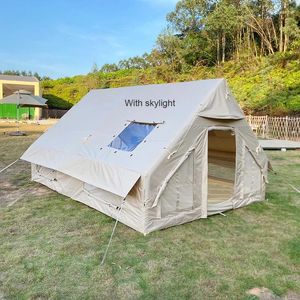 Namioty i schroniska nadmuchiwany namiot powietrzny dla rodzinnego kempingu na świeżym powietrzu Automatyczne otwarcie 300 400 cm duży rozmiar 3-4 5-8 Person