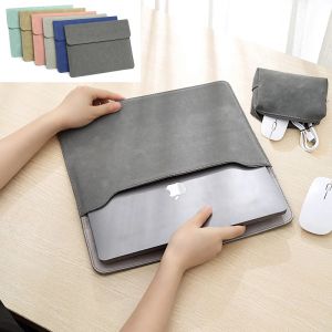 Ryggsäck Laptop Bag Sleeve för MacBook Air Pro 13 Funna A2337 Fall M1 2020 14 11 12 15 16 2021 M2 Matt PU Cover Huawei MateBook D14 D15